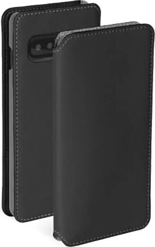 Pixbo 4 Card FolioCase Samsung Galaxy S10 Skinn Flip Deksel - Svart