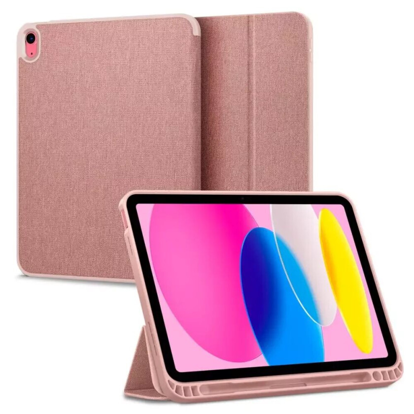 iPad 10.9" (2022) Urban Fit Stoff Deksel - Rose Gold
