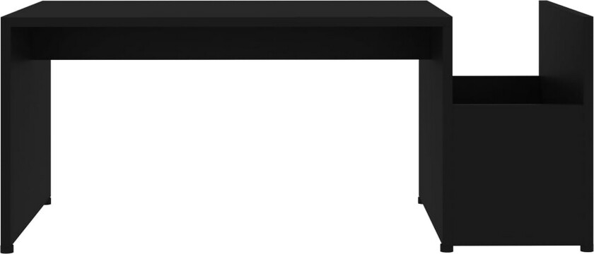 Salongbord svart 90x45x35 cm sponplate