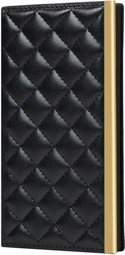 iPhone 13 Håndveske Leather Flip Deksel med lommebok - Svart