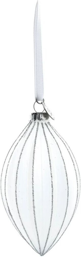 Navina juletrekule 12 cm White-Silver