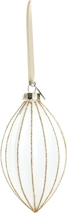 Navina juletrekule 12 cm White-Light gold