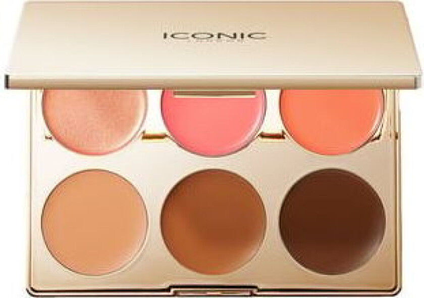 Iconic London Multi-Use Cream Blush + Bronze + Highlight Palette