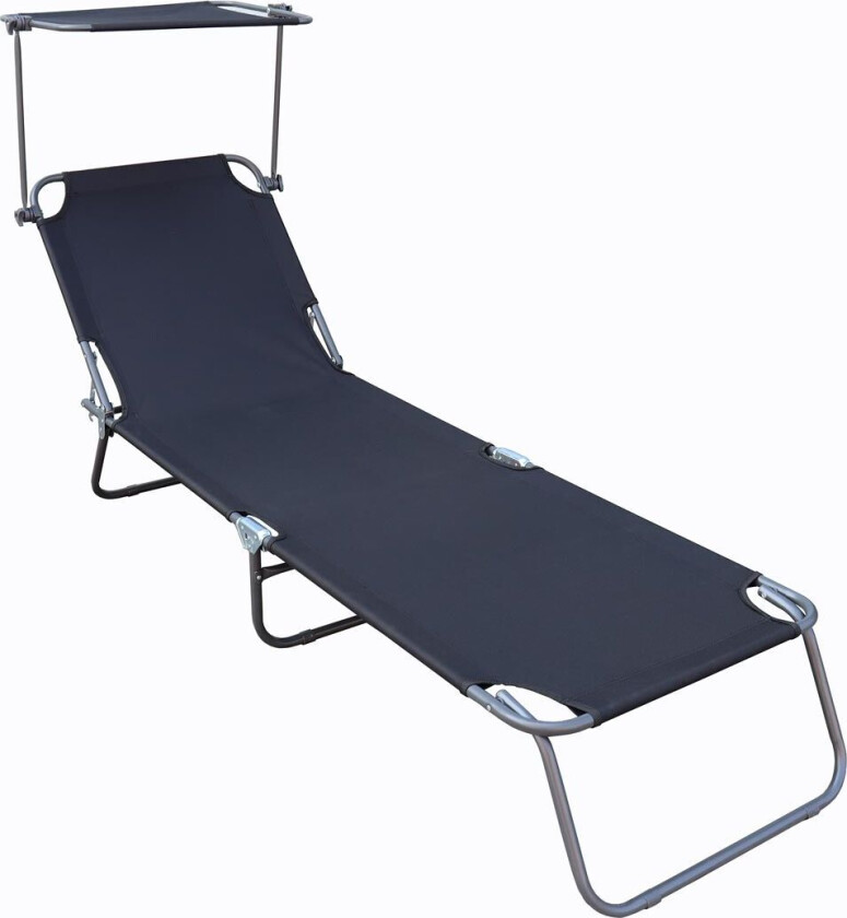 Lise solseng sammenleggbar med tak antracit.