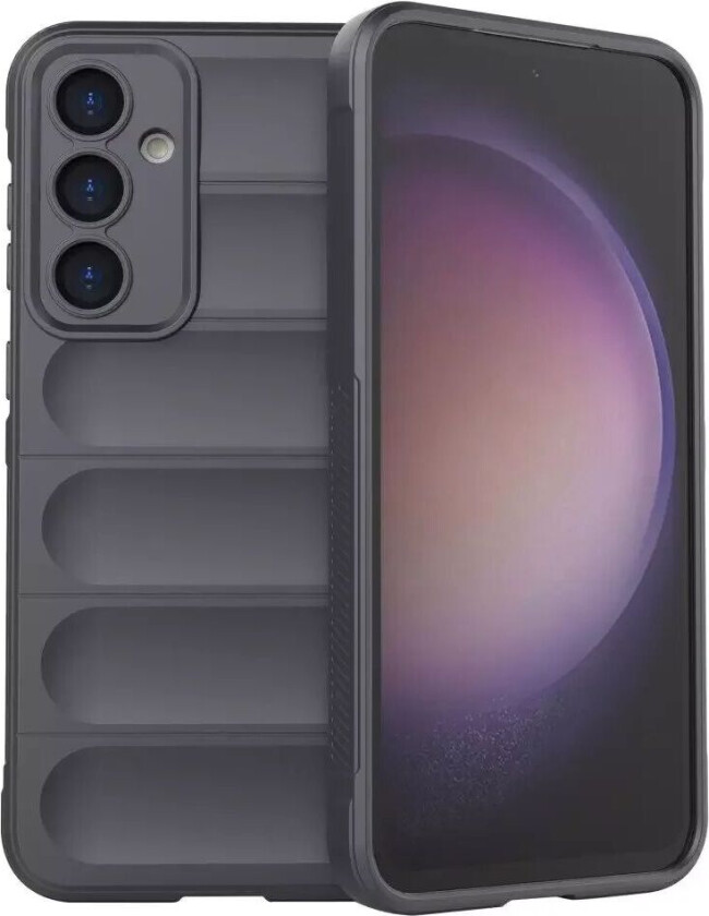 Samsung Galaxy S23 FE Fleksibelt Plastdeksel - Mørk grå