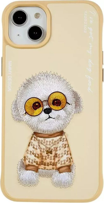 iPhone 14 Plus Hybriddeksel i Plast med Motiv - Bamsehund