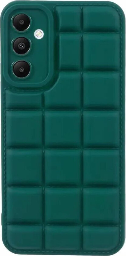 Samsung Galaxy A05s Fleksibelt Plastdeksel med Jakketekstur - Grønn