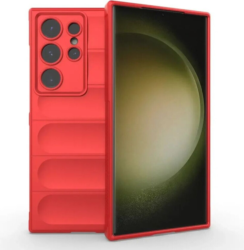Samsung Galaxy S24 Ultra Fleksibelt Plastdeksel - Rød