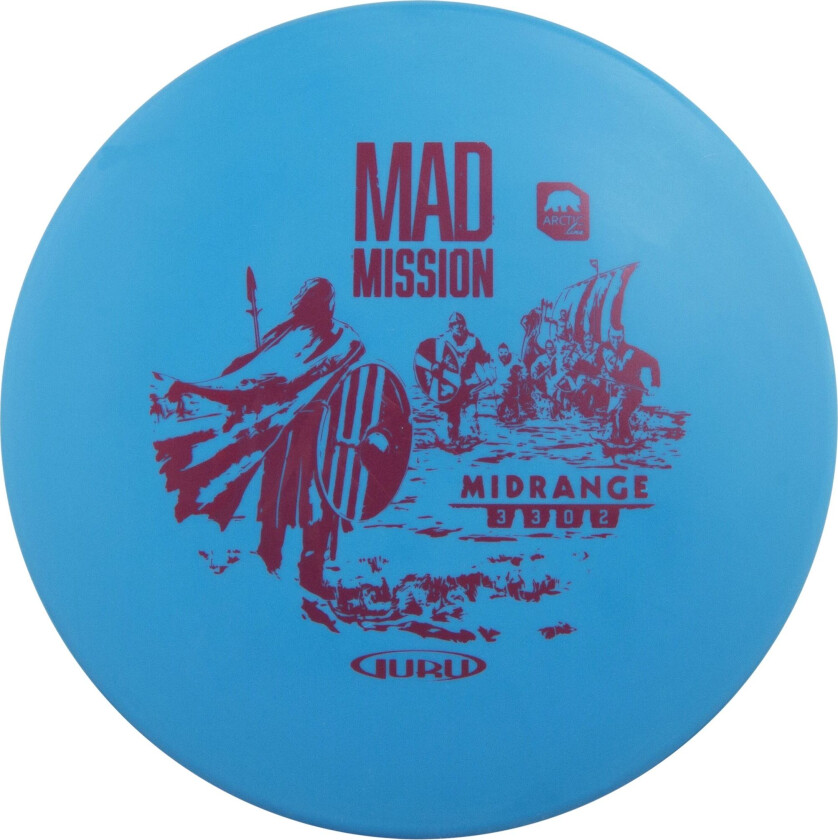 Arctic Line Midrange Mad Mission, 150-165g, midrange frisbeegolf blue