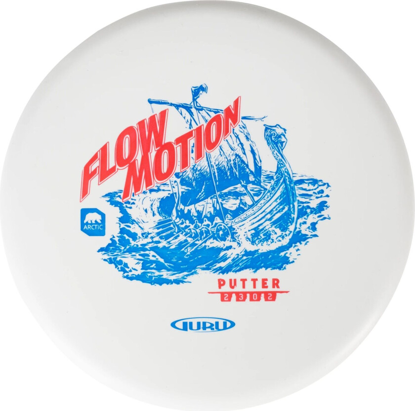 Arctic Line Putter Flow Motion, 150-165g, putter frisbeegolf White