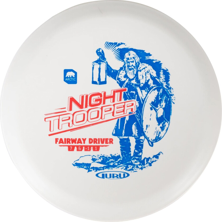 Arctic Line Driver Night Trooper, 150-165g, driver frisbeegolf White