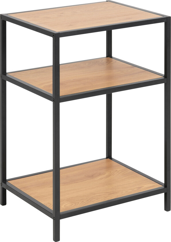 Sea nattbord med 2 hyller eik.