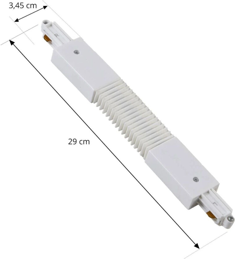 Flex-kontakt Linaro, hvit, 1-fase system