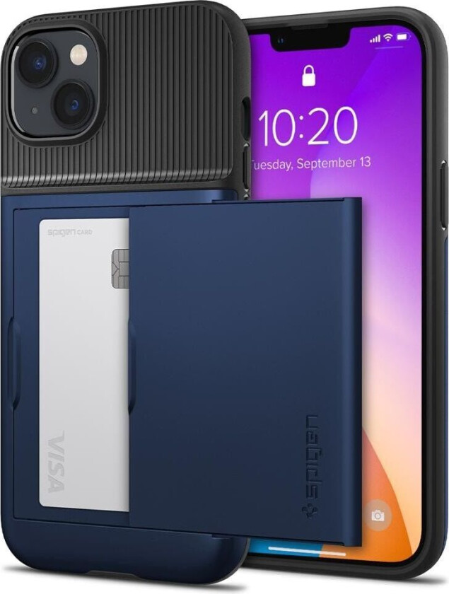 iPhone 14 Plus Deksel Slim Armor CS Navy Blue