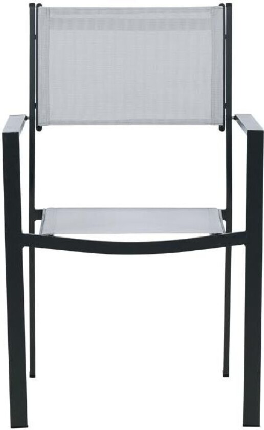 Copacabana hagestol stabelbar grå, svart.