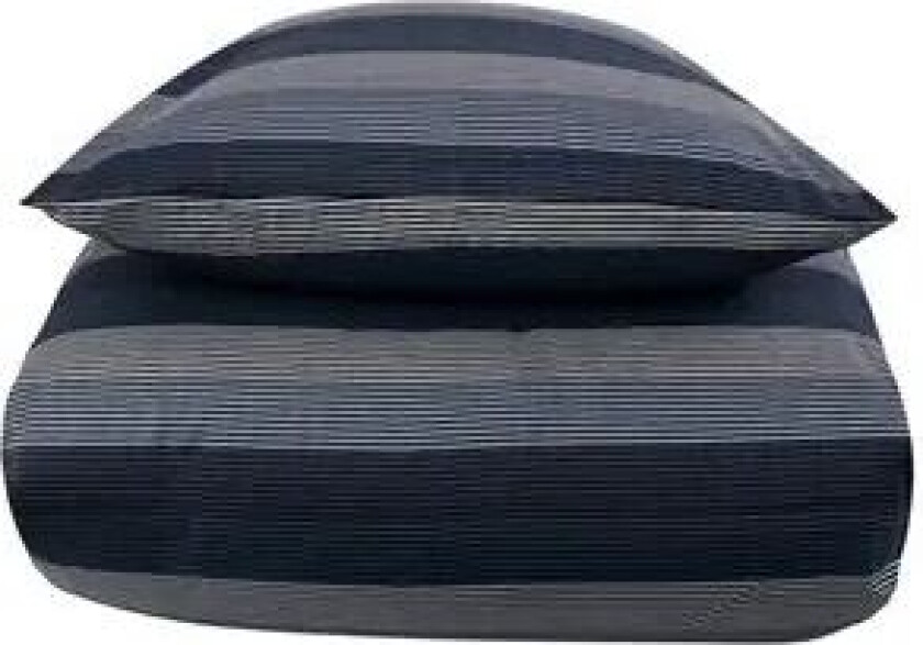 Sateng sengesett - 100% Bomullssateng - Big stripes blue - 150x210 cm