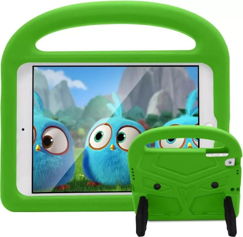 iPad Barn Deksel med Stativfunksjon - Green Bird