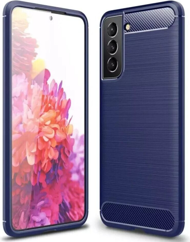 Samsung Galaxy S21 FE (5G) Brushed Carbon Deksel - Blå