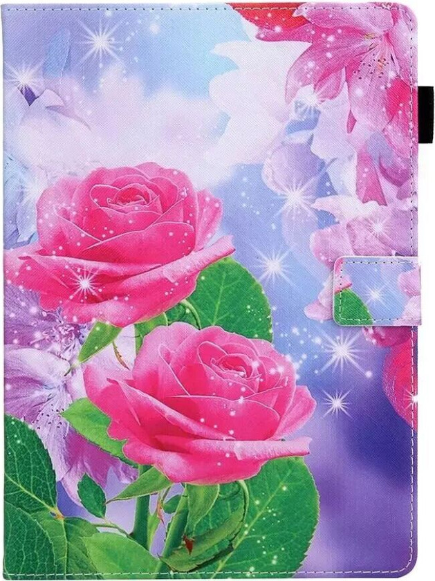 iPad 10.2" (2020 / 2019) / Air (2019) / Pro 10.5" PU Skinndeksel m. Stand - Roser