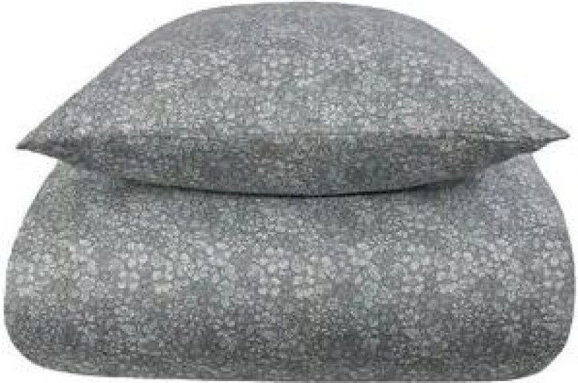 Sateng sengesett - 140x200 cm - 100% Bomullssateng - Small flowers green