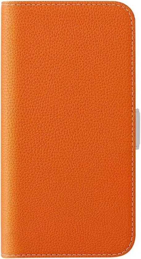 Samsung Galaxy A24 PU Litchi Skin Flip Deksel med Magnetisk Luk - Oransje