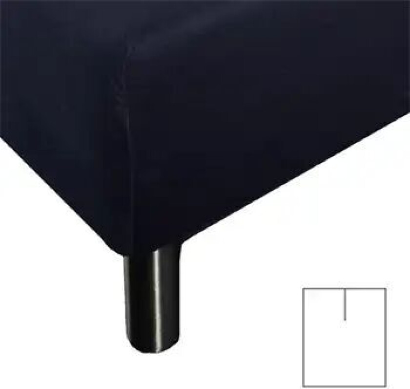 Splittlaken - 180x200x40 cm - Mørkeblått stretchlaken - 100% Bomull -