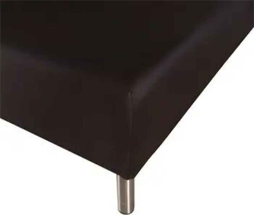 Strekklaken - Svart - 140x210x40 cm - 100% Bomull -