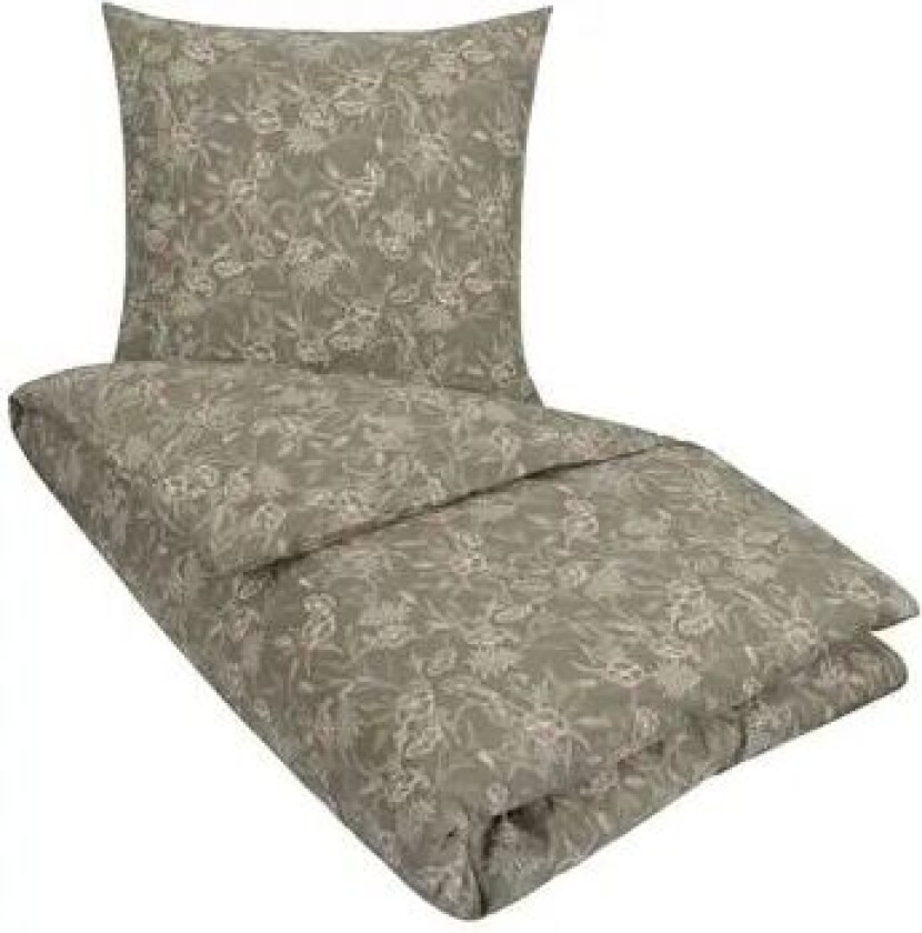 Sengesett 200x220 cm - 100% bomull - Juliane grønn -