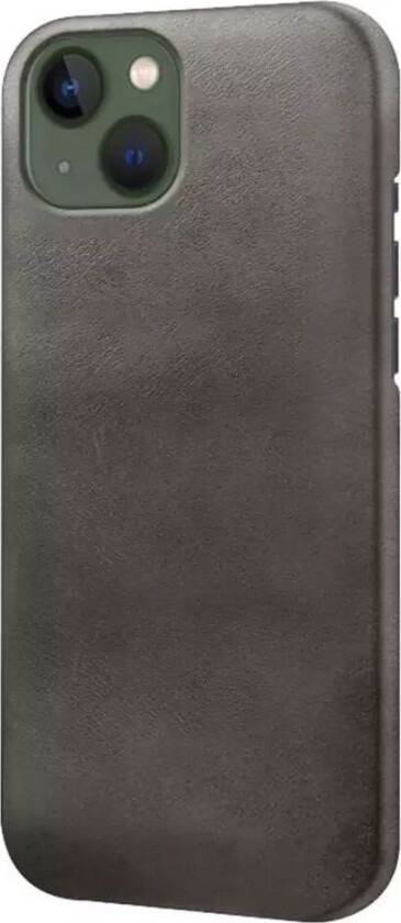 iPhone 14 Kunstskinn Bak Deksel - Svart