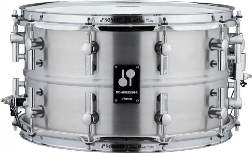 Sonor Kompressor 14 x 8 Polished Aluminium Snare Drum