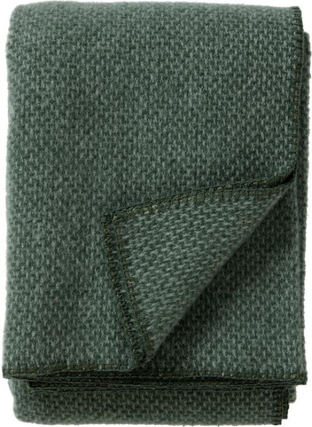 Domino pledd ull grønn