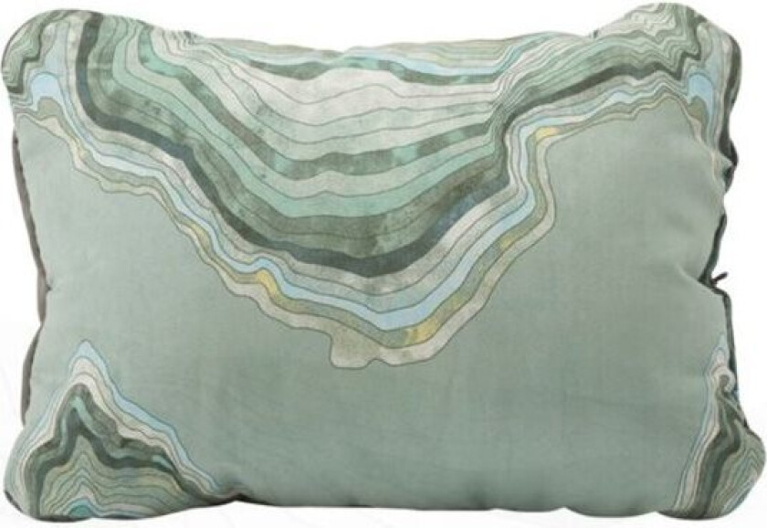Therm-A-Rest Tar Compressible Pillow Cinch Topo Wave Regular