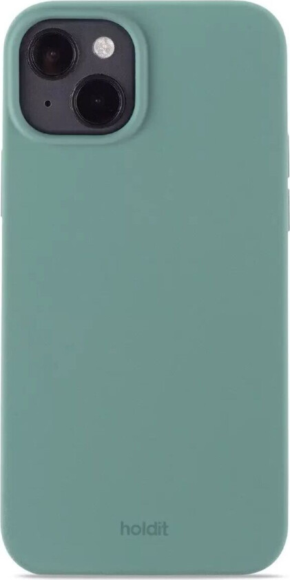 Holdit iPhone 15 Plus Soft Touch Silikon Deksel - Moss Green