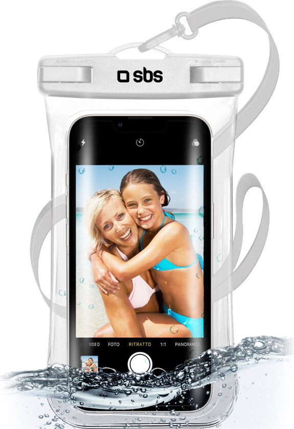 6,8" universalt vanntett deksel (hvit)