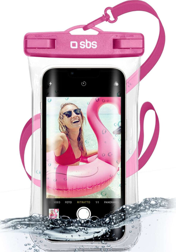 6,8" universalt vanntett deksel (rosa)