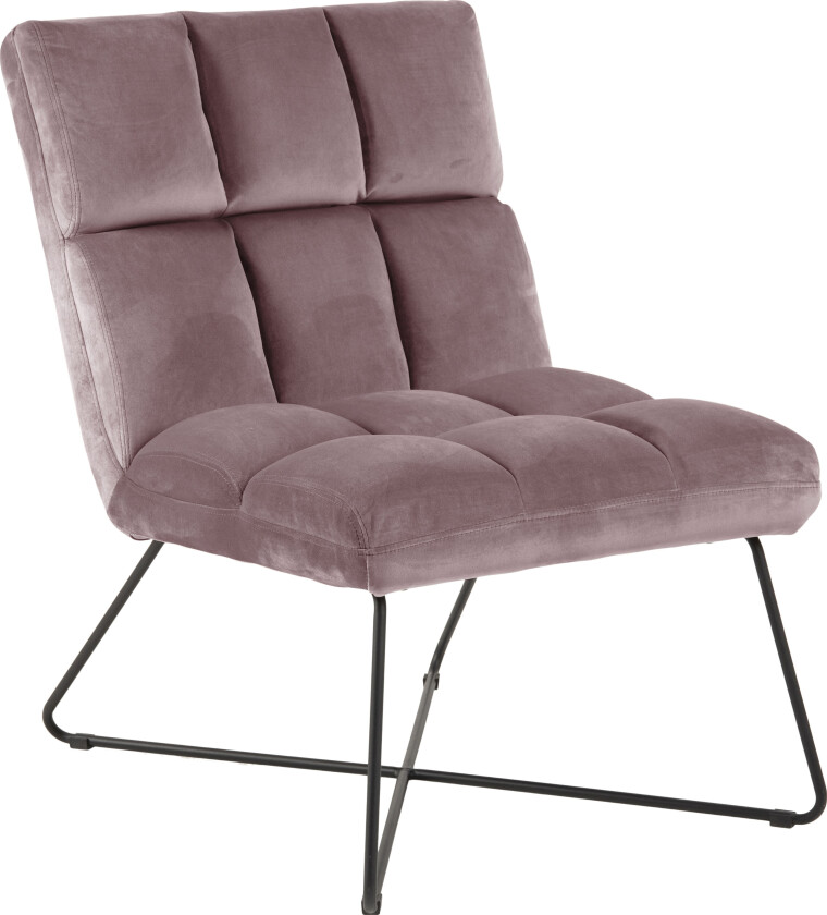 Alba lenestol , velour rosa.