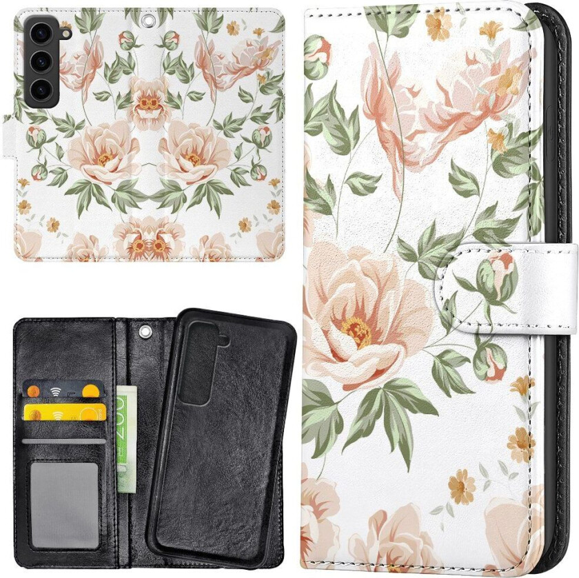 Samsung Galaxy S23 Plus - Lommebok Deksel Blomstermønster