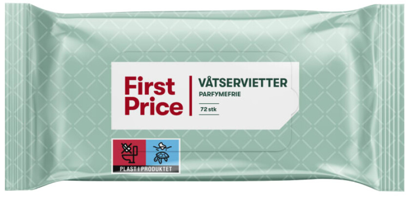 Våtservietter 2x72stk