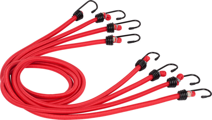 Bagasjestropper elastiske 4 stk Ø8 x 100 cm