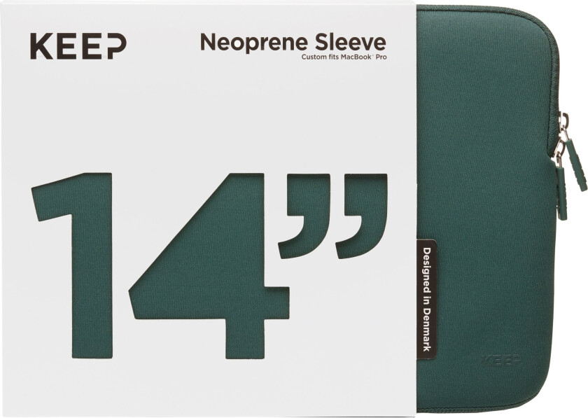 KEEP 14" Neopren MacBook etui (Power Green)