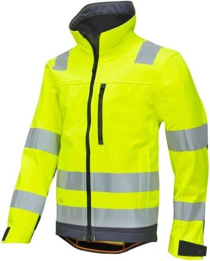Jakke softshell highvis gul/mørk grå XXXL