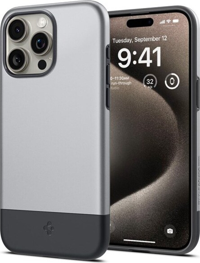 Style Armor MagSafe iPhone 15 Pro classic silver