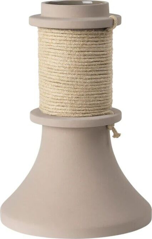 Rope vase 32,5 cm Steingods-beige