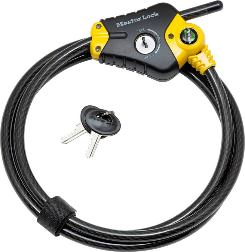 MasterLock Zapięcie rowerowe Python 1.8m x 10mm (8433EURD)