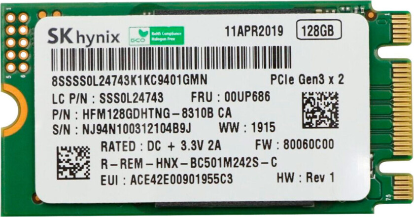 Samsung - SSD - 256 GB - PCIe 3.0 x4 (NVMe) - FRU
