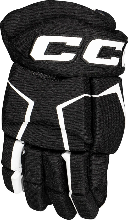 TACKS AS-V PRO Youth Hockey Gloves, hockeyhanske barn BLACK/WHITE