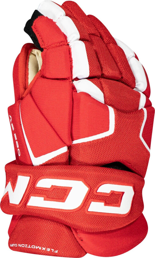 TACKS AS 580 Junior Hockey Gloves, hockeyhanske junior RED/WHITE