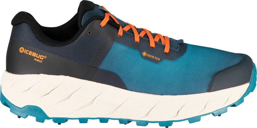 Rubus BUGrip Gore-Tex, løpesko m/pigg herre Ocean/orange