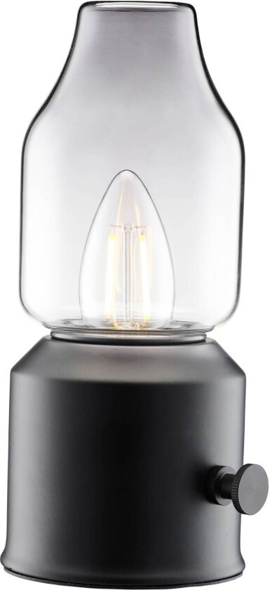 ladbar lampe lystra IP44 røkgrå