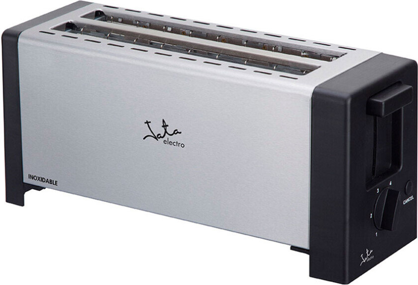 JATA TT610, 2 skiver, Sort, Rustfritt stål, Rustfritt stål, 1200 W, 230 V, 410 mm